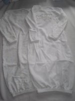 Mothercare 0-3 mths nighties with built in scratch mitts Â£1.50 each ,like new.jpg
