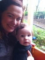 10 months, not exactly enjoying the train ride!.JPG